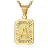Gold Initial Pendant Necklace
