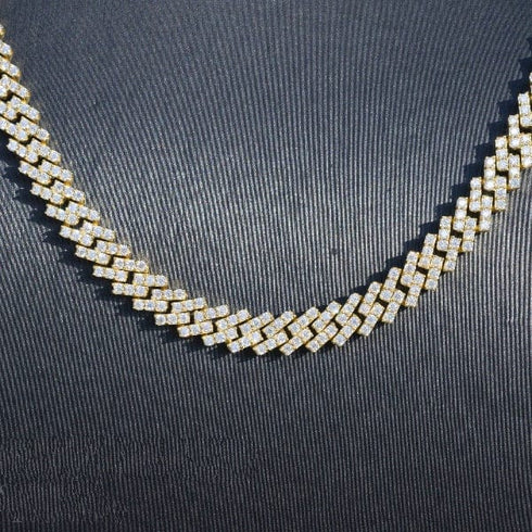 8MM 925 Sterling Silver VVS1 Moissanite Cuban Chain