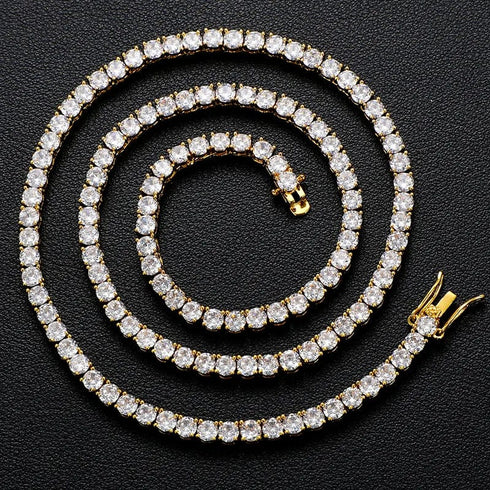 VVS Jewelry 925 Sterling Silver Moissanite Tennis Chain PASSES DIAMOND TEST US INVENTORY