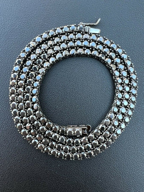 3MM Black 925 Sterling Moissanite Tennis Chain