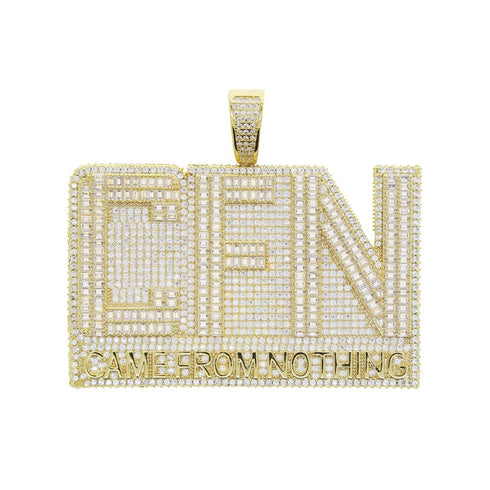 CFN Came From Nothing Baguette Iced Pendant