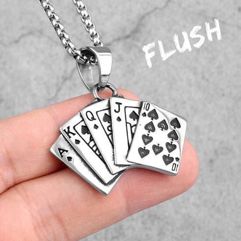 Poker Card Pendant Necklace