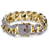 24k Gold Plated/Silver Miami Cuban Chain Bracelet