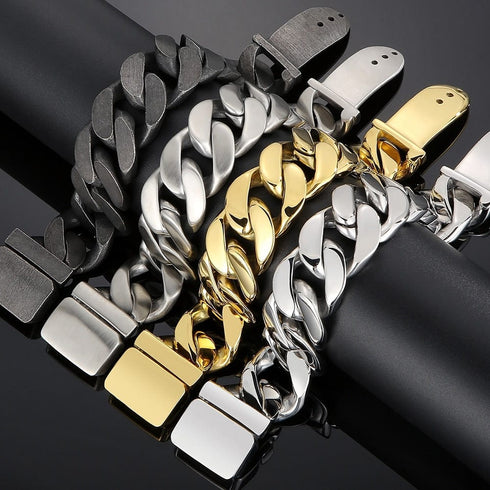 25mm Chunky Stainless Steel Miami Cuban Bracelet