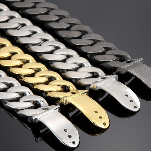 25mm Chunky Stainless Steel Miami Cuban Bracelet