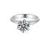 2CT Classic 8mm S925 Hexagon Moissanite Ring