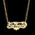 2D Custom Gothic Name Chain