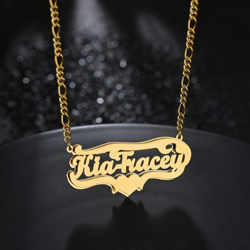 2D Custom Gothic Name Chain
