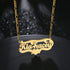 2D Custom Gothic Name Chain