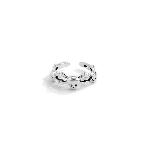 2pc Set Skull Punk Halloween Toe Ring