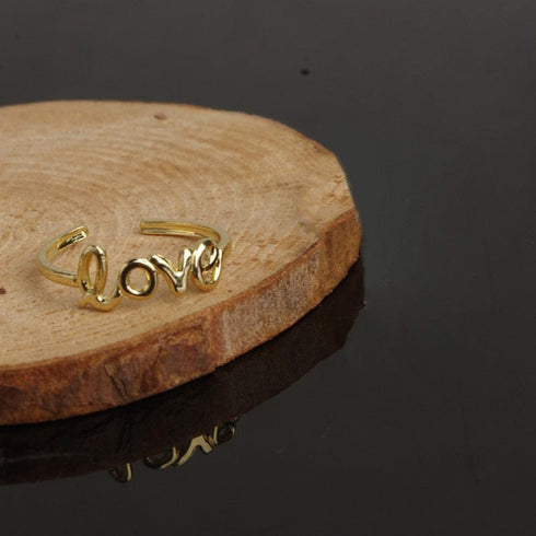 2pcs LOVE Adjustable Toe Ring