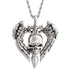 316L Stainless Steel Vintage Skull Sword Wings Pendant