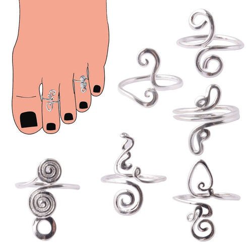 361L Stainless Steel Knuckle Adjustable Toe Ring