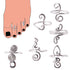 361L Stainless Steel Knuckle Adjustable Toe Ring