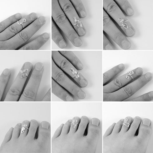361L Stainless Steel Knuckle Adjustable Toe Ring
