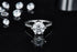 3CT S925 Sterling Silver 6-Prong Cathedral Heart Ring
