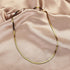 3MM Adjustable Herringbone Choker Chain