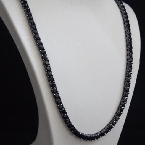 3MM Black 925 Sterling Moissanite Tennis Chain
