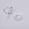 S925 VVS Moissanite Diamond Huggie CC Hoop Earrings