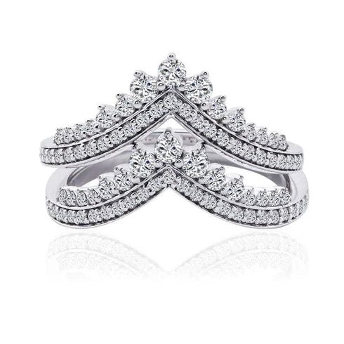 14k White Gold 3CT Moissanite Engagement Ring