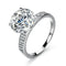 Radiant Sparkle 5CT 925 Sterling Silver Moissanite Engagement Ring