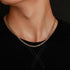 Two Tone 4mm or 6mm Premium Rope Chain