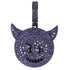 VVS Jewerly Iced Purple Devil Emoji Necklace