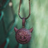 VVS Jewerly Iced Purple Devil Emoji Necklace