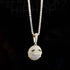 Fully Iced Out face mask emoji pendant Necklace