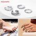 4pc Set 925 Sterling Silver Adjustable Toe Rings