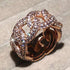 BAWS 925 Sterling Silver Cuban Link Ring