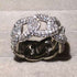 BAWS 925 Sterling Silver Cuban Link Ring