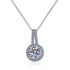 5CT Brilliant Moissanite Sterling Silver Necklace