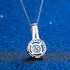 5CT Brilliant Moissanite Sterling Silver Necklace