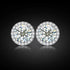 5mm Fancy Cluster Round 925 Sterling Silver Moissanite Earrings