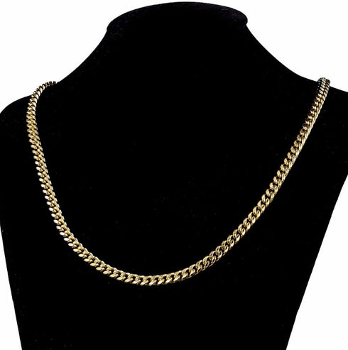 5MM Stainless Steel Miami Cuban Chain + FREE bracelet