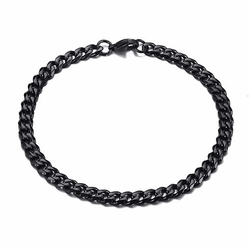 5MM Stainless Steel Miami Cuban Chain + FREE bracelet