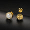 5mm Fancy Cluster Round 925 Sterling Silver Moissanite Earrings