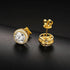 5mm Fancy Cluster Round 925 Sterling Silver Moissanite Earrings