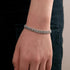 6.6mm VVS D Color Moissanite Iced out Cuban Link Bracelet