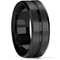 All Black Tungsten Carbide 8MM Style Band Ring