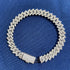 VVS Jewelry 925 Sterling Silver Moissanite S Link Cuban Bracelet