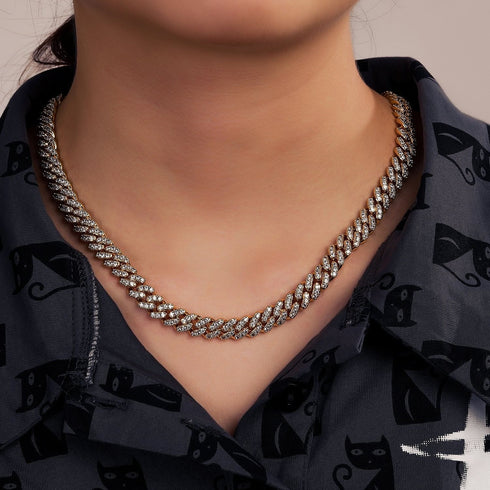 6mm/8mm Iced Out Miami Cuban Chain + FREE bracelet Bundle