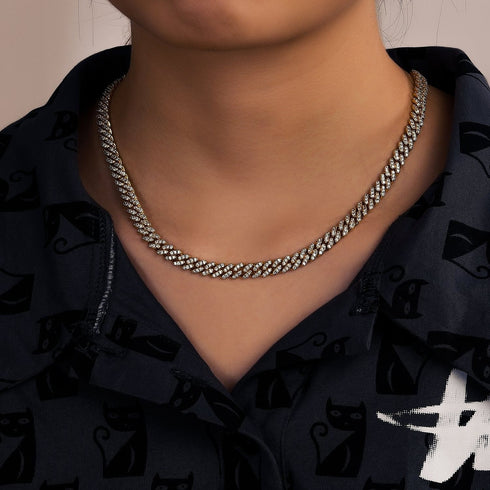 6mm/8mm Iced Out Miami Cuban Chain + FREE bracelet Bundle