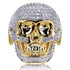 Fully Iced Skull Ring
