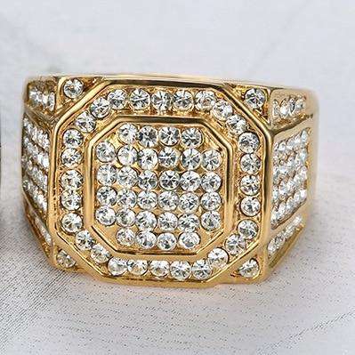 Blingy Silver/Gold Square Ring