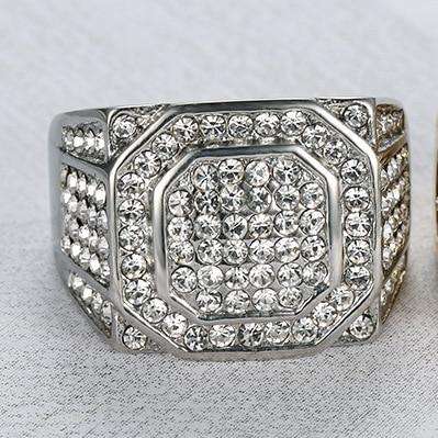 Blingy Silver/Gold Square Ring