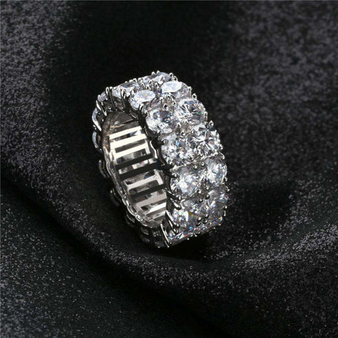 Hexagon CZ Bling Ring