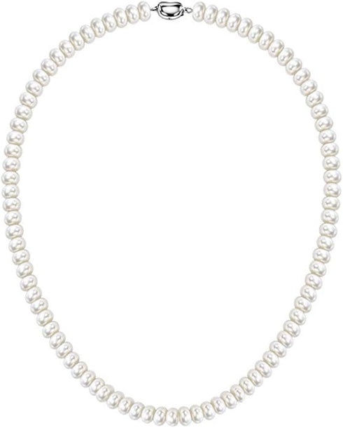 7mm-10mm Large Cultured Pearl Necklace