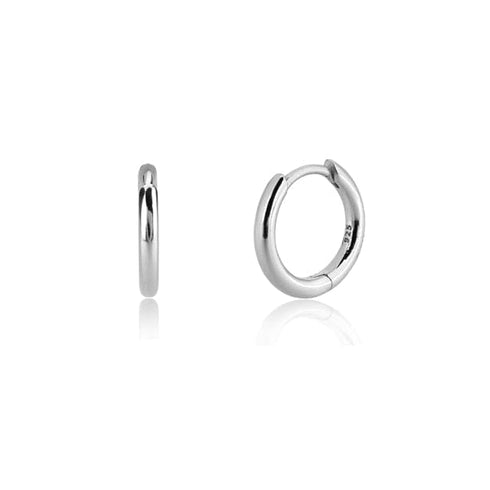 VVS Jewelry 925 Sterling Silver Men Hoop Earrings